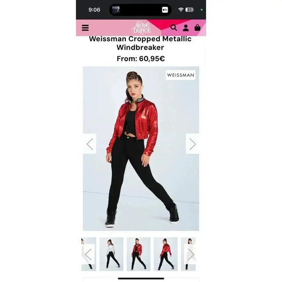 Weissman Cropped Metallic Windbreaker - LC - Picture 3 of 5